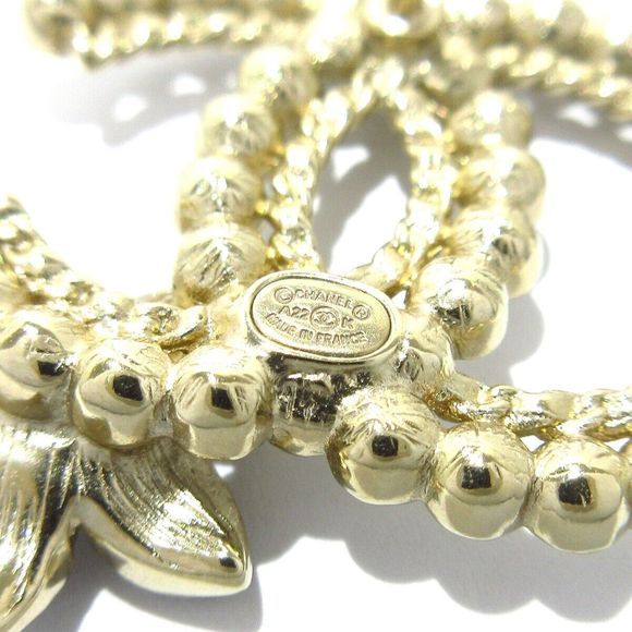 Auth Chanel Coco Gold White Black #111116C83B - Picture 5 of 8